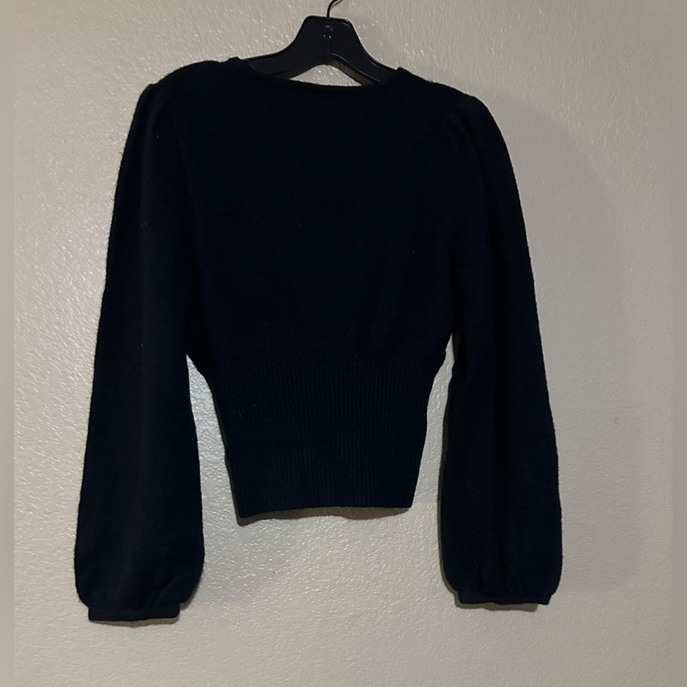 NWT MADEWELL YARN KITTEN ON CLOUD CROP SWEATER - Picture 2 of 4